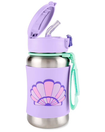 Bouteille à paille en acier inoxydable Spark Style - Coquillage, 