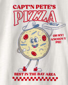Boys Pizza Graphic Tee - White, image 4 of 6 slides