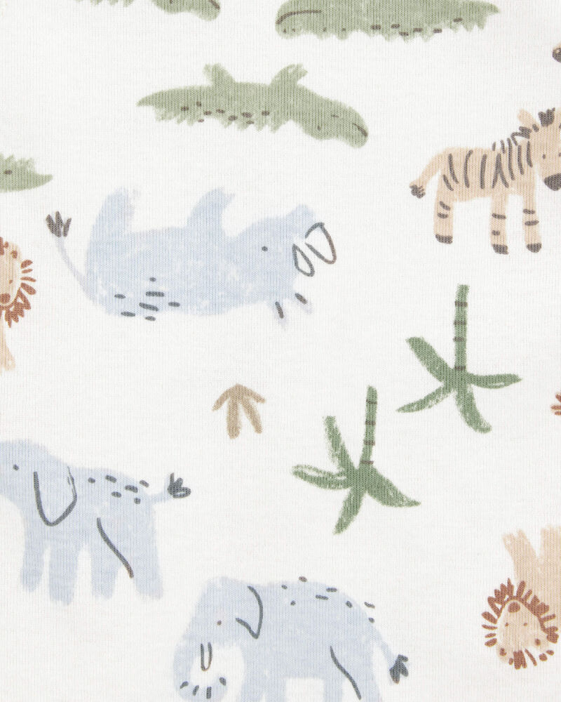 Baby Boy 5-Pack Animals Sleeveless Bodysuits, image 4 of 7 slides