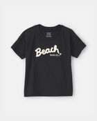 Tout-petit - T-shirt &agrave; imprim&eacute; &laquo;Beach Snacks&raquo; - Noir, image 1 sur 6 diapositives