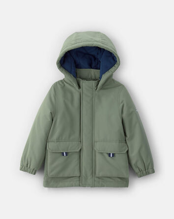 Tout-petit gar&ccedil;on - Blouson mi-&eacute;paisseur &agrave; capuchon &ndash; Vert, 
