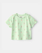 Baby Girl Floral Top - Green, image 1 of 3 slides