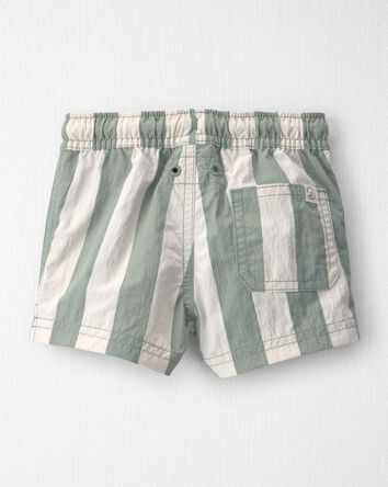 Baby Boy Recycled Swim Trunks in Stripes, 