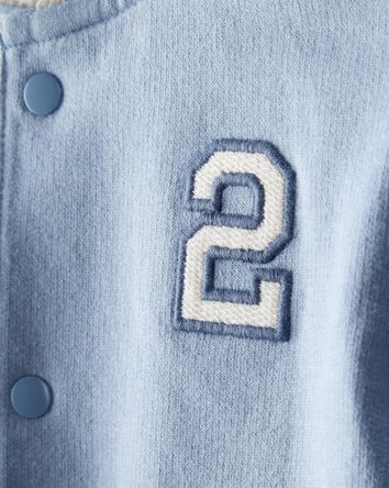 Baby Boy 3-Piece French Terry Jacket Outfit Set - Blue, 