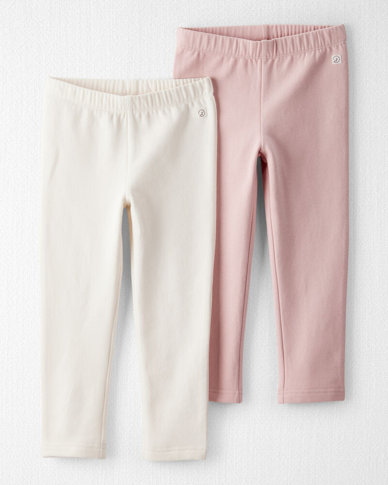 Toddler Girl 2-Pack Sweatpants Made with Organic Cotton, image 1 of 6 slides