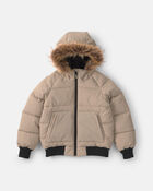 Boys Bubble Urban Jacket-  Beige
, image 1 of 4 slides
