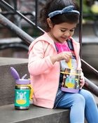 Zoo Stainless Steel Little Kid Straw Bottle, image 4 of 7 slides