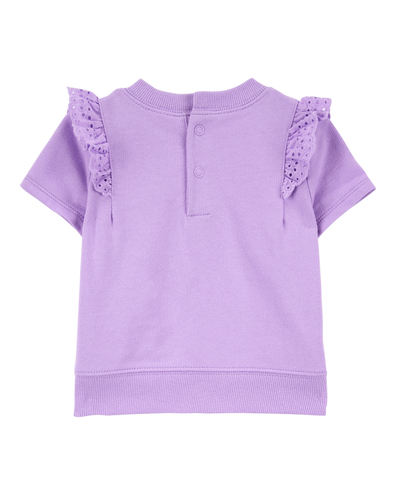 Baby Girl 3-Piece Flutter Outfit Set - Purple, image 2 of 5 slides