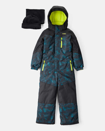 Garçons - Habit de neige 1 pièce Taslan à imprimé Pacifique, 