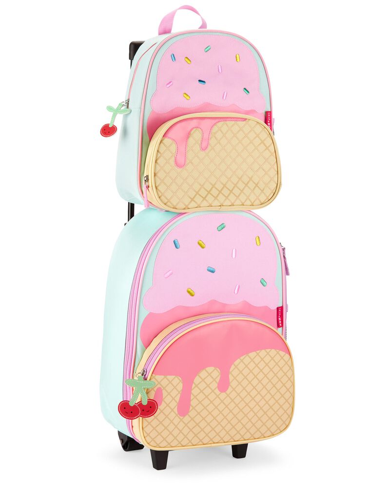 Spark Style Kids Carry On Rolling Luggage - Ice Cream, image 5 of 5 slides