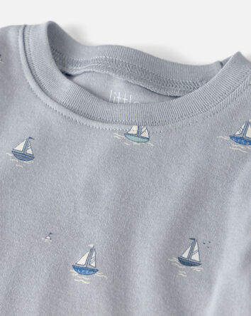 Toddler 2-Piece Organic Cotton Pyjama in Sail Away Print, 