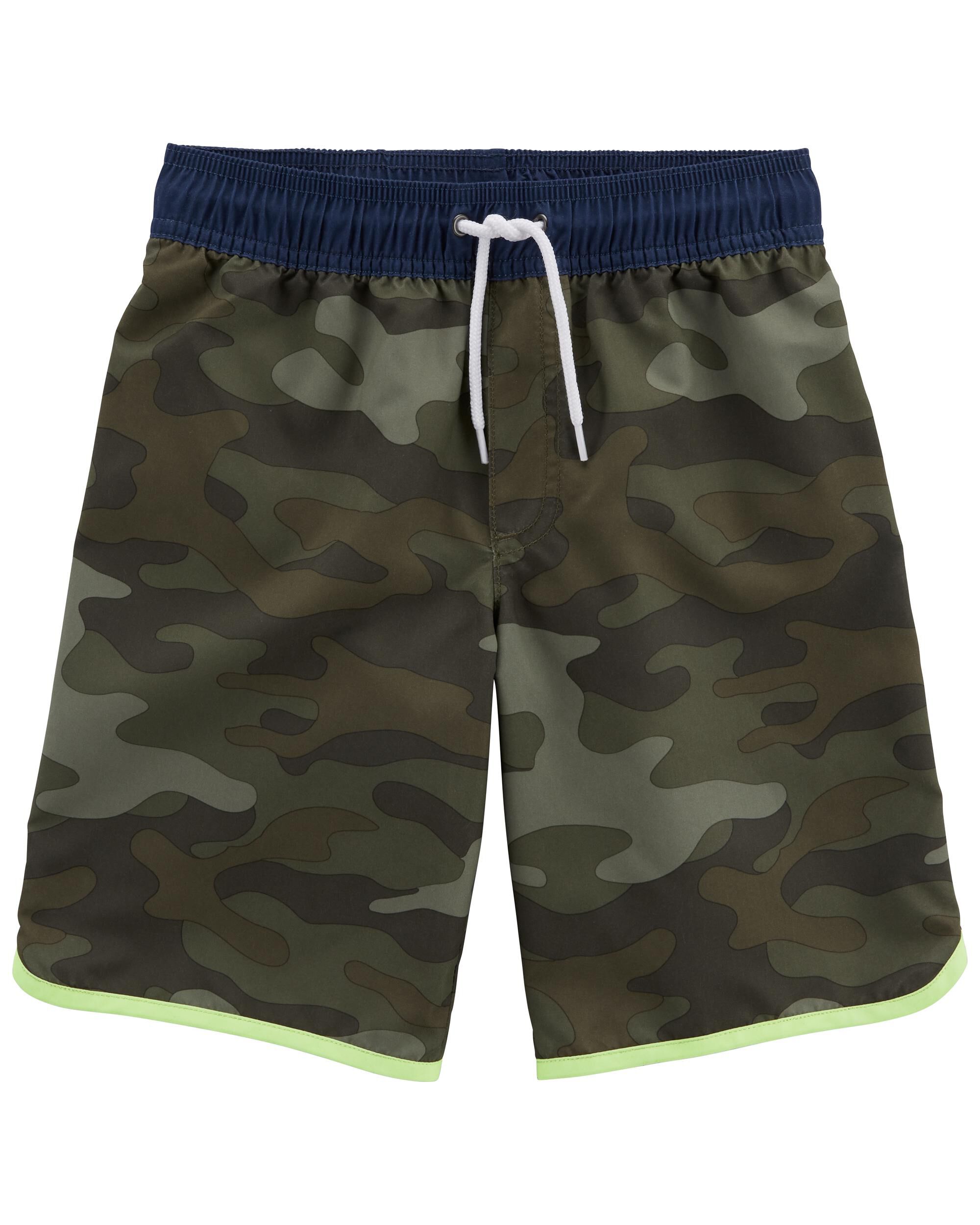 Boys camo clearance swim shorts