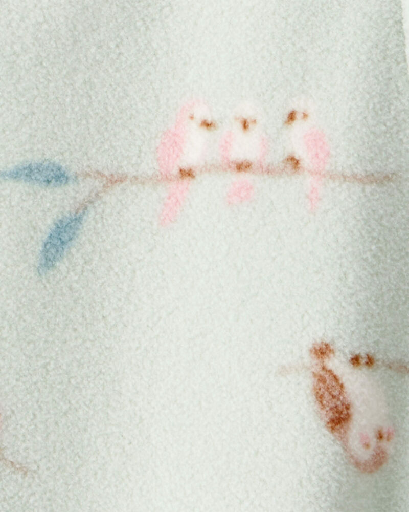 Baby Girl Squirrel Print Loose Fit Long-Sleeve Sleeper - Green, image 3 of 4 slides
