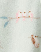 Baby Girl Squirrel Print Loose Fit Long-Sleeve Sleeper - Green, image 3 of 4 slides