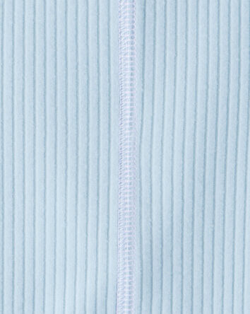 Girls Active Rib Long-Sleeve Top - Blue, 