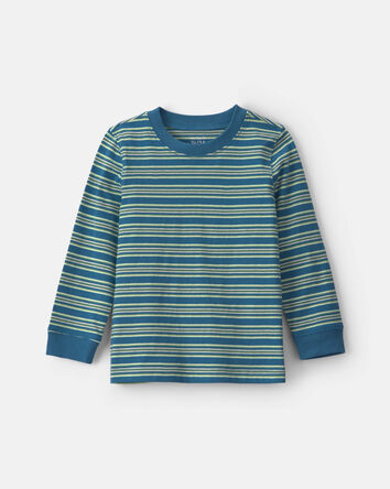 Toddler Boy Long-Sleeve Striped T-Shirt - Green/Blue, 