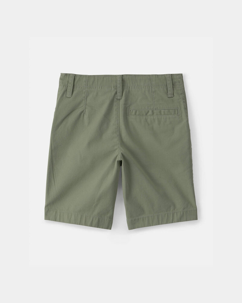 Gar&ccedil;ons - Short sans plis en serg&eacute; - Vert, image 2 sur 3 diapositives