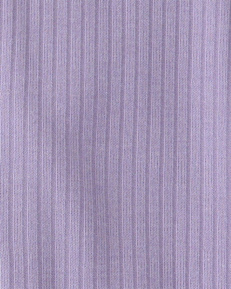 Baby Girl 2-Way Zip PurelySoft Sleeper - Purple, image 5 of 8 slides