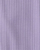 Baby Girl 2-Way Zip PurelySoft Sleeper - Purple, image 5 of 8 slides