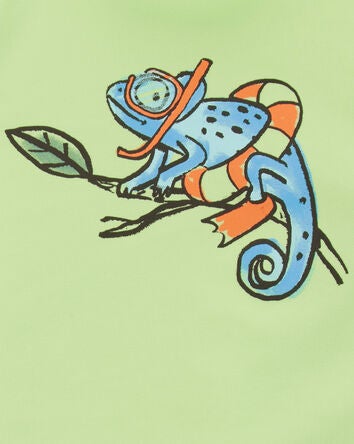 Baby 2-Piece Iguana Rashguard & Swim Trunks, 