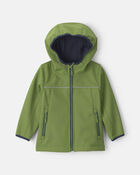 Toddler Boy Colour Changing Rain Jacket - Green, image 1 of 5 slides