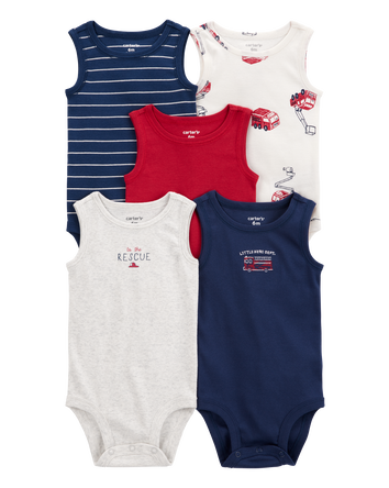Baby 5-Pack Short-Sleeve Bodysuits, 