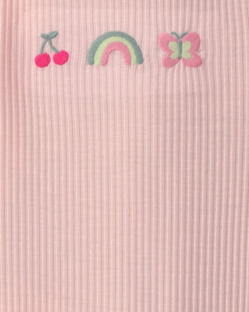 Filles - Emballage 2 robes de nuit &agrave; motif papillon - Rose/Vert, 