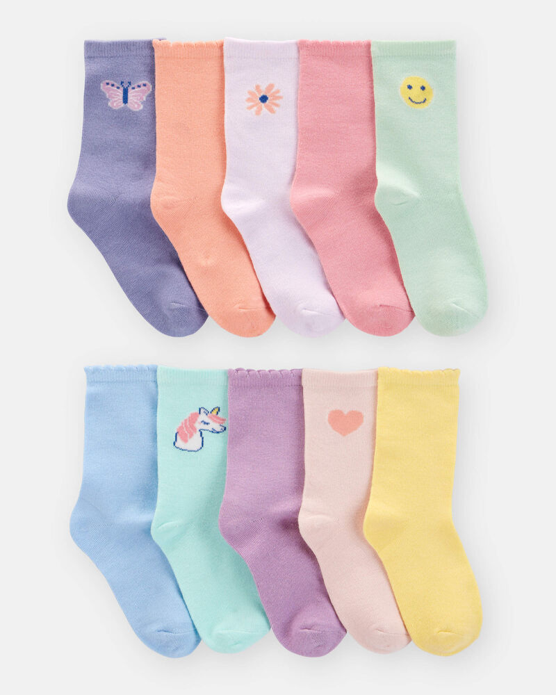 Kid 10-Pack Crew Socks, image 1 of 2 slides