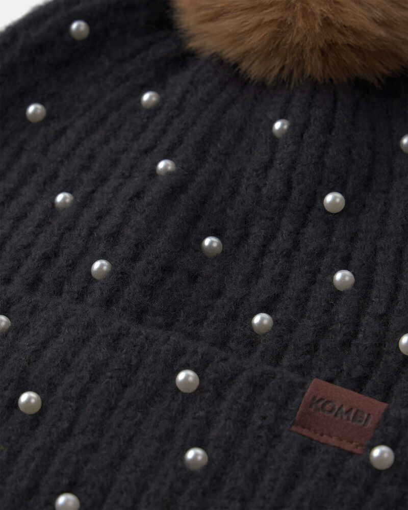 Filles - Tuque Pearly Kombi - Noir, image 2 sur 3 diapositives