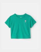 B&eacute;b&eacute; fille - T-shirt &agrave; imprim&eacute; cr&egrave;me glac&eacute;e - Vert, image 1 sur 4 diapositives