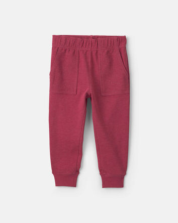 B&eacute;b&eacute; gar&ccedil;on - Ensemble 2 pi&egrave;ces haut et pantalon en jersey bouclette de th&egrave;me construction - Bourgogne, 