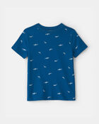 Boys Shark Tee - Navy Blue, image 1 of 3 slides