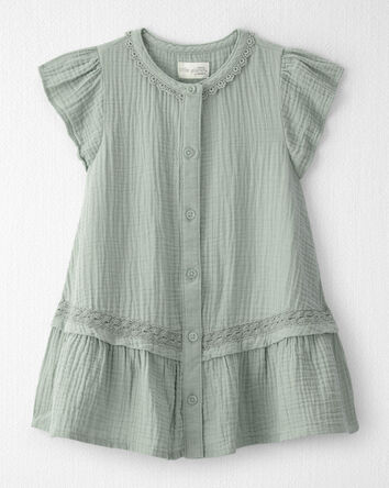 Tout-petit fille - Robe en gaze de coton biologique, 