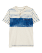 Baby Colourblock Knit Short-Sleeve Henley, image 1 of 3 slides