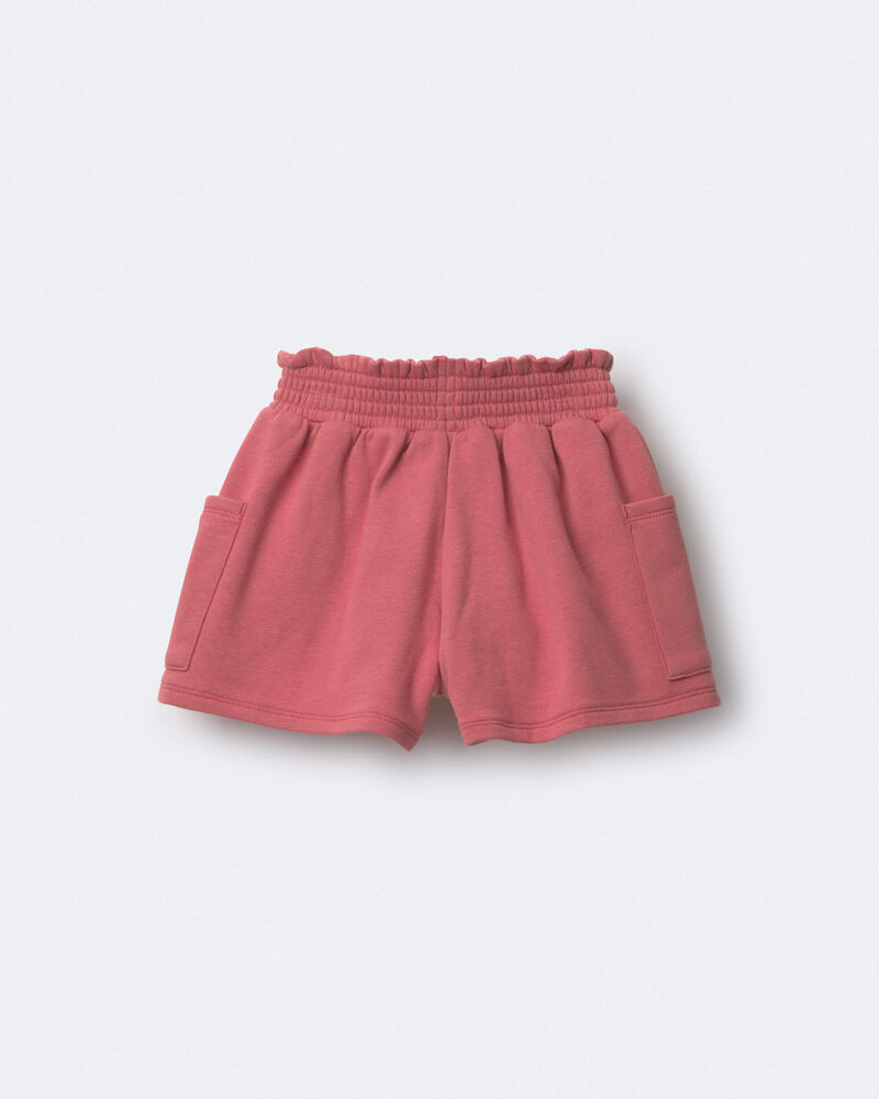 Toddler Girl Swing Short with Pockets - Burgundy, image 6 of 7 slides