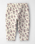 Baby Girl 2-Pack Recycled Fleece Bottoms Made with Organic Cotton, image 2 of 5 slides