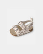 Baby Girl Cheetah Sandals - Cream, image 6 of 6 slides