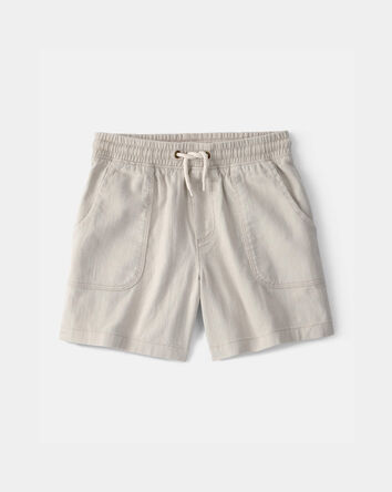 Boys Twill Shorts - Light Khaki, 
