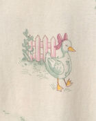 B&eacute;b&eacute; fille - Pyjama ajust&eacute; 1 pi&egrave;ce en 100&nbsp;% coton &agrave; fermeture &agrave; glissi&egrave;re double sens &agrave; motif ferme campagnarde - Cr&egrave;me, image 4 sur 4 diapositives