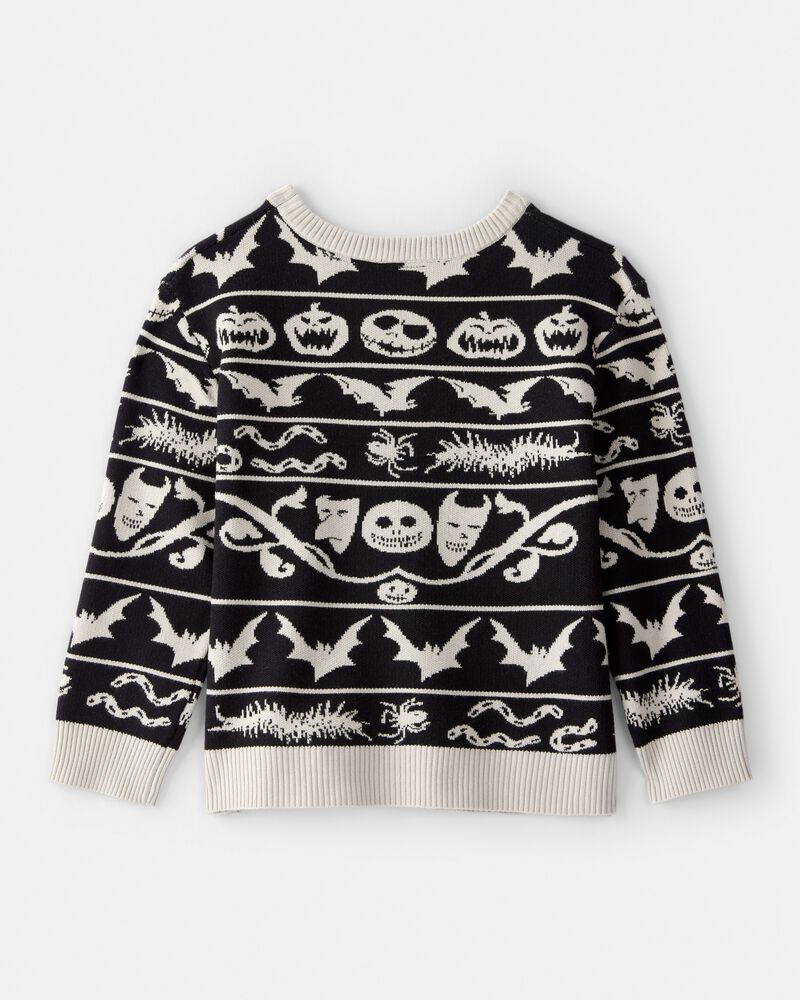 Boys The Nightmare Before Christmas Long-Sleeve Sweater - Black, image 2 of 5 slides