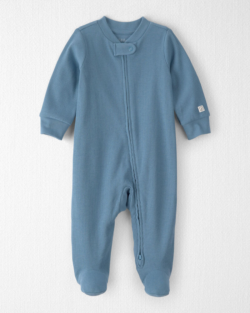 Baby Organic Cotton Rib Sleep & Play Pajama, image 1 of 5 slides