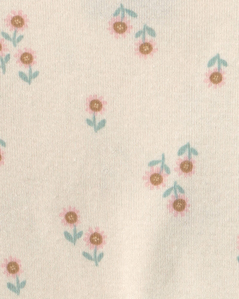 Baby Girl 3-Piece Floral Bodysuit & Pant Set - Green/Ivory, image 2 of 5 slides
