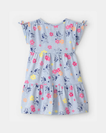 Tout-petit fille - Robe &agrave; motif de fleurs et Bluey&trade; - Bleu, 