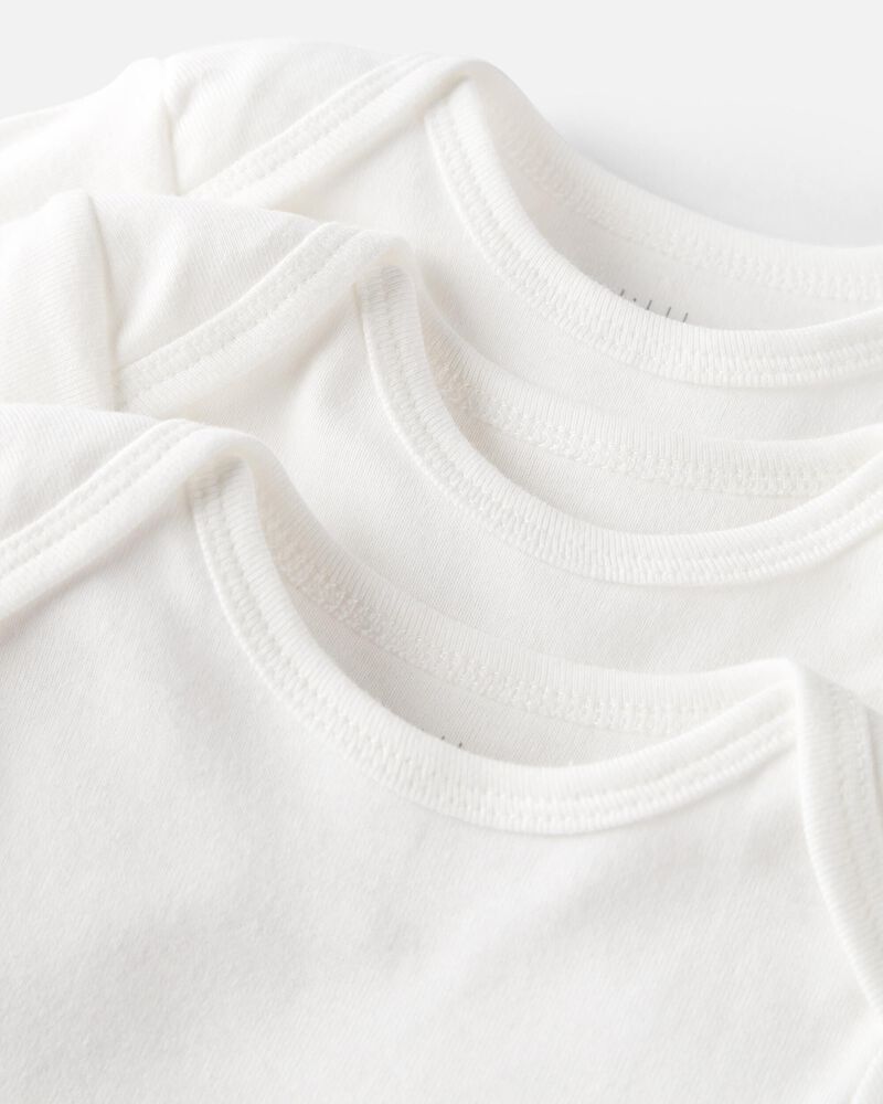 Baby 6-Pack Organic Cotton Rib Bodysuits, image 2 of 4 slides