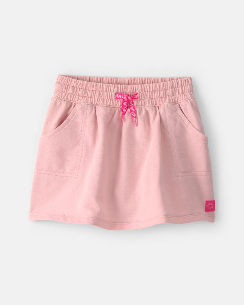 Tout-petit fille - Jupe-short en jersey bouclette - Rose, image 1 sur 3 diapositives