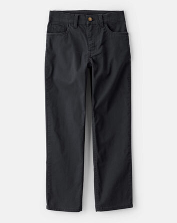 Boys Cotton Chino Pants - Black, 