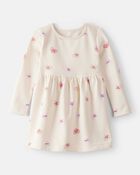 Toddler Girl Valentine's Day Heart Dress - Ivory, image 1 of 4 slides