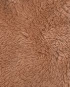 Baby Bear Teddy Fleece Zip-Up Hoodie - Brown, image 2 of 3 slides