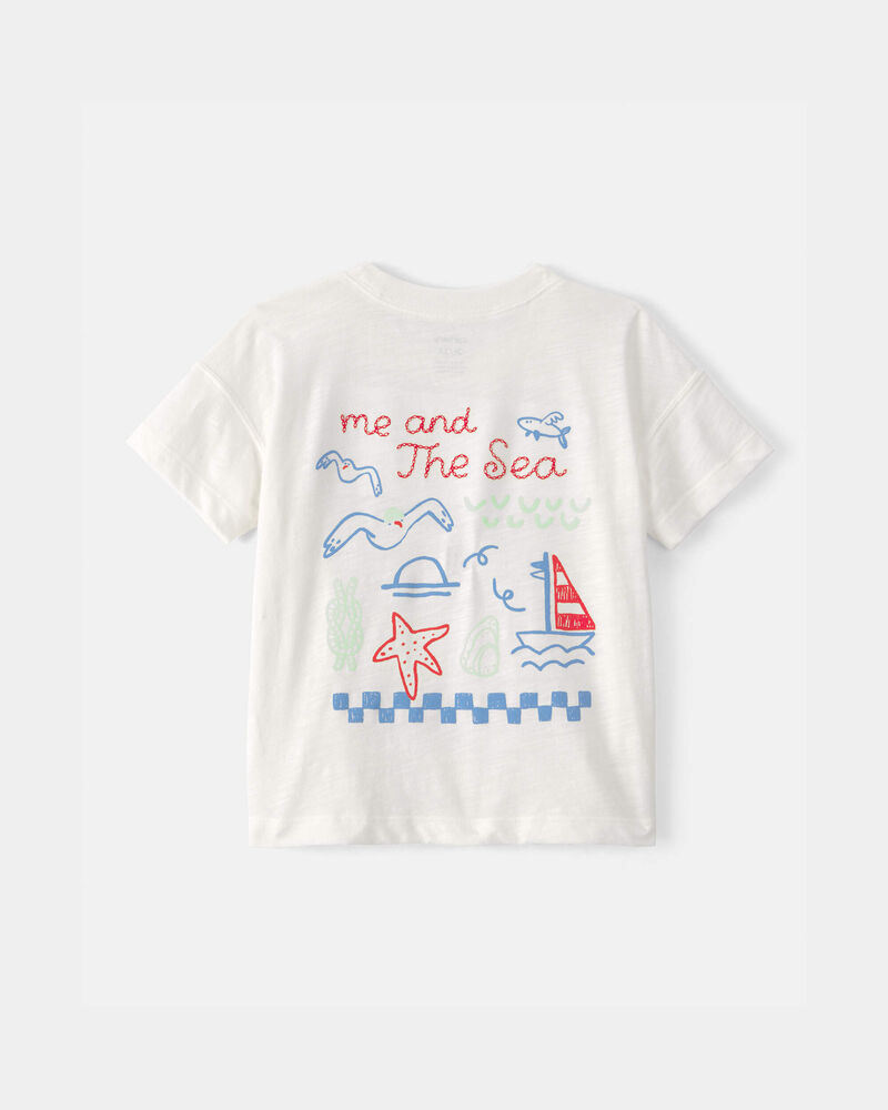 Toddler 'Ahoy There' Graphic Tee - White, image 4 of 6 slides