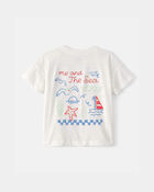 Toddler 'Ahoy There' Graphic Tee - White, image 4 of 6 slides